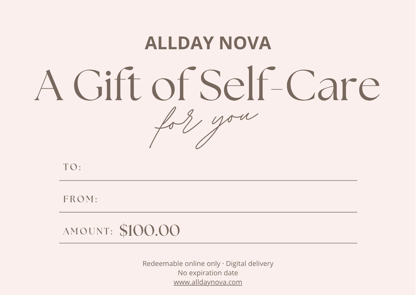 🎁 Allday Nova Gift Card