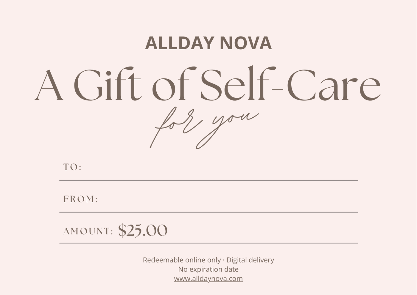 🎁 Allday Nova Gift Card